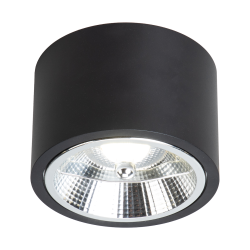 Redondo Surface Mounted Fixture Black 1xAR111 GU10 Redondo Surface Mounted Fixture Black 1xAR111 GU10