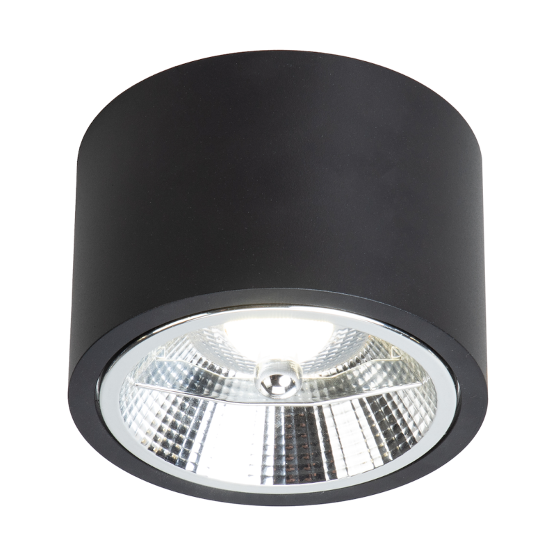 Redondo Surface Mounted Fixture Black 1xAR111 GU10 Redondo Surface Mounted Fixture Black 1xAR111 GU10