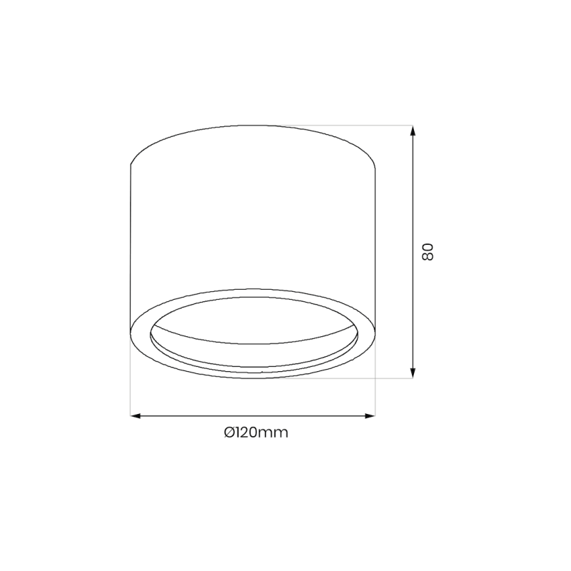 Surface-mounted fixture Redondo White 1xAR111 GU10 Surface-mounted fixture Redondo White 1xAR111 GU10