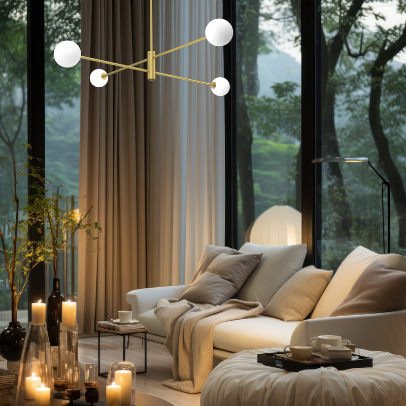 Ceiling lamp DORI GOLD 4xG9 Ceiling lamp DORI GOLD 4xG9