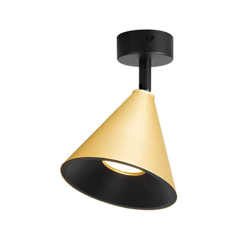 Cone Spot Fassung Gold 1xGU10 Cone Spot Fassung Gold 1xGU10