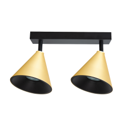 Cone Spot Fassung Gold 2xGU10