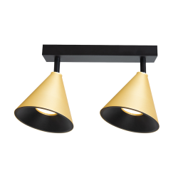 Cone Spot Fassung Gold 2xGU10 Cone Spot Fassung Gold 2xGU10