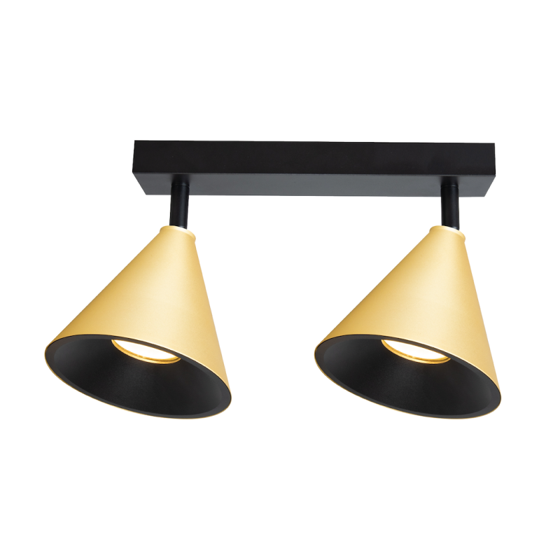 Cone Spot Fassung Gold 2xGU10 Cone Spot Fassung Gold 2xGU10