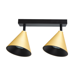 Cone Spot Fassung Gold 2xGU10 Cone Spot Fassung Gold 2xGU10