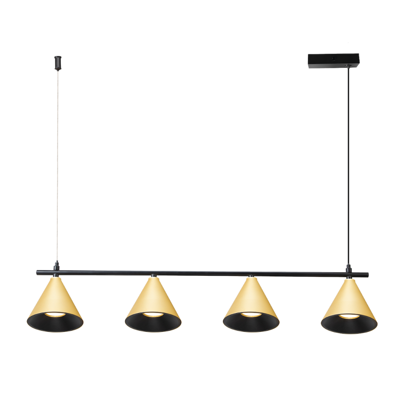 Cone Gold Pendant Lamp 4xGU10 Cone Gold Pendant Lamp 4xGU10