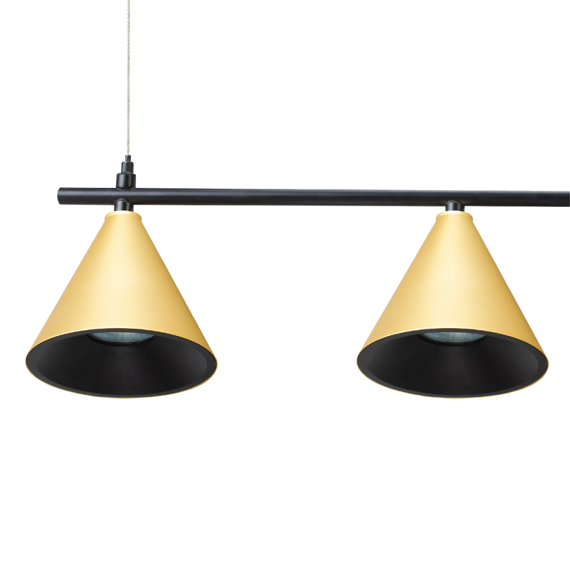 Cone Gold Pendant Lamp 4xGU10 Cone Gold Pendant Lamp 4xGU10