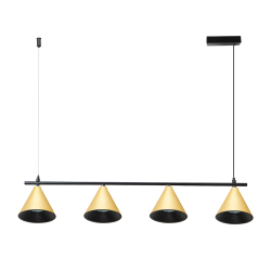 Cone Gold Pendant Lamp 4xGU10 Cone Gold Pendant Lamp 4xGU10