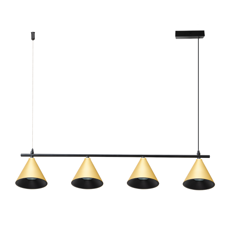 Cone Gold Pendant Lamp 4xGU10 Cone Gold Pendant Lamp 4xGU10