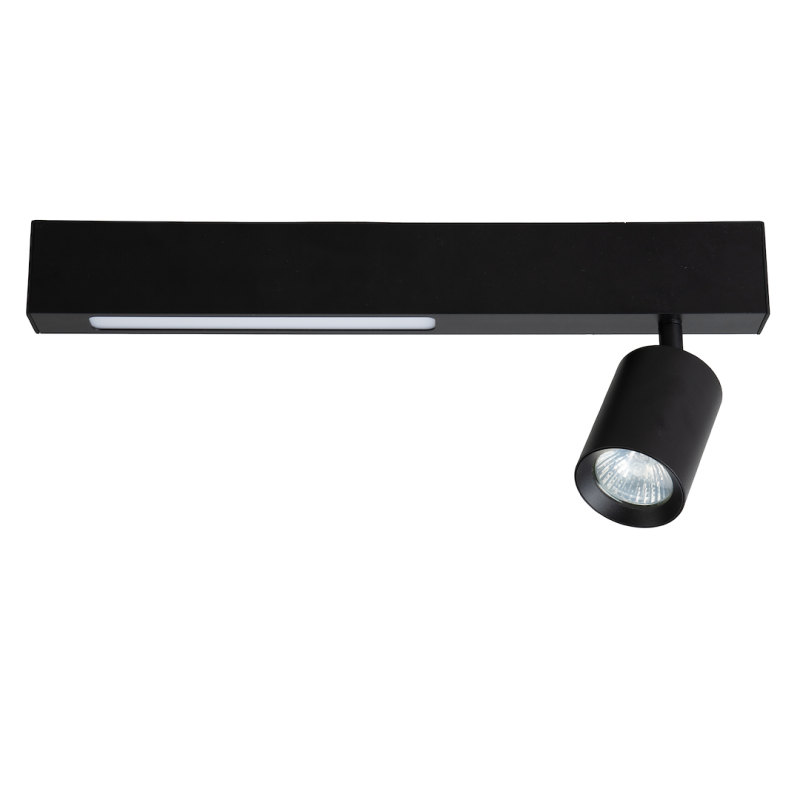 Deckenleuchte Magnet 9W+1xGU10 3000/4000K Schwarz Deckenleuchte Magnet 9W+1xGU10 3000/4000K Schwarz