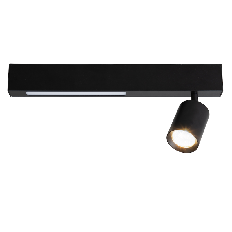 Deckenleuchte Magnet 9W+1xGU10 3000/4000K Schwarz Deckenleuchte Magnet 9W+1xGU10 3000/4000K Schwarz