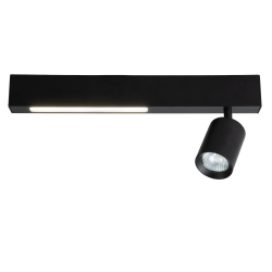 Deckenleuchte Magnet 9W+1xGU10 3000/4000K Schwarz Deckenleuchte Magnet 9W+1xGU10 3000/4000K Schwarz