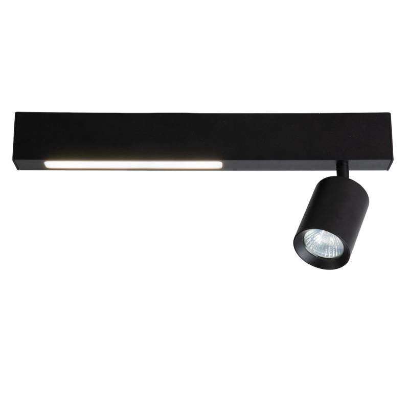 Deckenleuchte Magnet 9W+1xGU10 3000/4000K Schwarz Deckenleuchte Magnet 9W+1xGU10 3000/4000K Schwarz