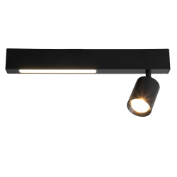 Deckenleuchte Magnet 9W+1xGU10 3000/4000K Schwarz Deckenleuchte Magnet 9W+1xGU10 3000/4000K Schwarz