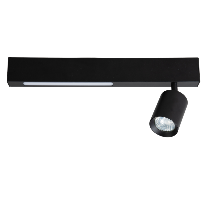 Deckenleuchte Magnet 9W+1xGU10 3000/4000K Schwarz Deckenleuchte Magnet 9W+1xGU10 3000/4000K Schwarz