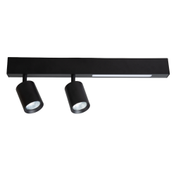 Deckenleuchte Magnet 9W+2xGU10 3000/4000K Schwarz