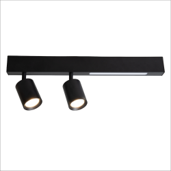 Deckenleuchte Magnet 9W+2xGU10 3000/4000K Schwarz Deckenleuchte Magnet 9W+2xGU10 3000/4000K Schwarz