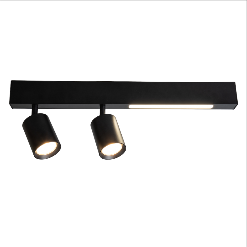 Deckenleuchte Magnet 9W+2xGU10 3000/4000K Schwarz Deckenleuchte Magnet 9W+2xGU10 3000/4000K Schwarz