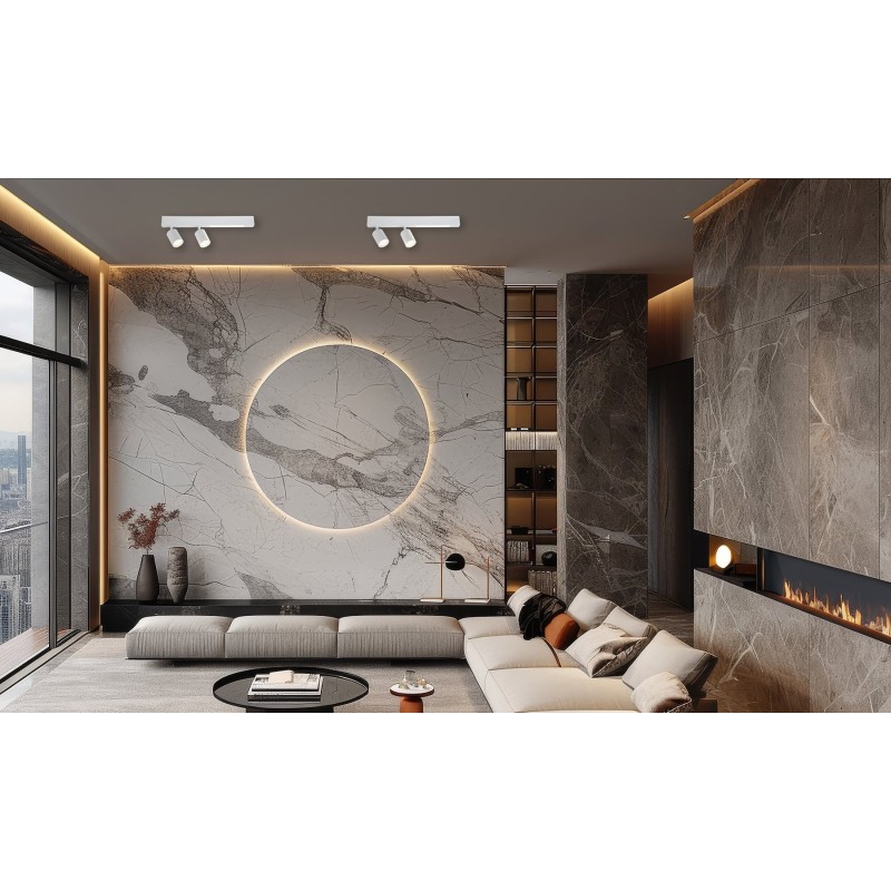 Ceiling Lamp Magnet 9W+2xGU10 3000/4000K White Ceiling Lamp Magnet 9W+2xGU10 3000/4000K White