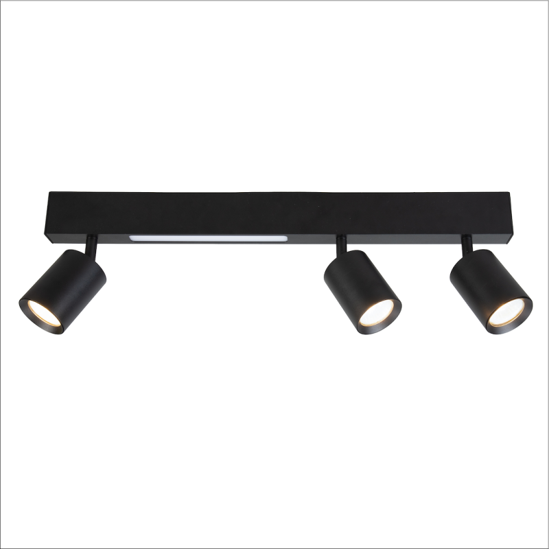 Magnet Deckenleuchte 9W+3xGU10 3000/4000K Schwarz Magnet Deckenleuchte 9W+3xGU10 3000/4000K Schwarz
