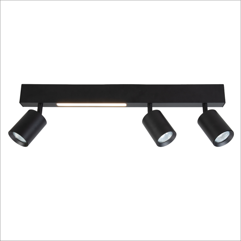 Magnet Deckenleuchte 9W+3xGU10 3000/4000K Schwarz Magnet Deckenleuchte 9W+3xGU10 3000/4000K Schwarz