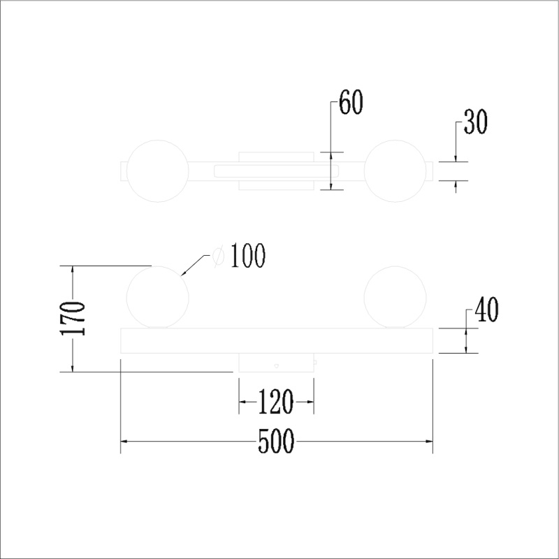 Deckenleuchte Magnet 13W+2xG9 3000/4000K Schwarz Deckenleuchte Magnet 13W+2xG9 3000/4000K Schwarz
