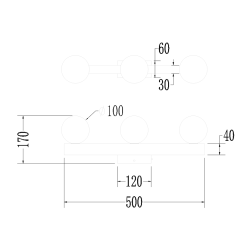 Deckenleuchte Magnet 9W+3xG9 3000/4000K Schwarz Deckenleuchte Magnet 9W+3xG9 3000/4000K Schwarz
