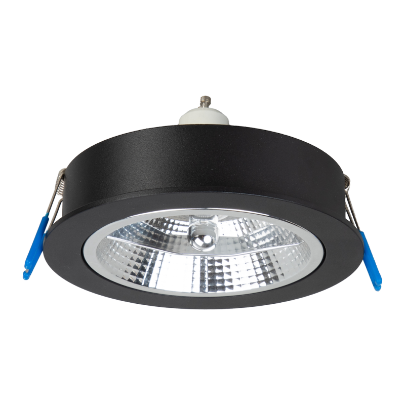 Redondo Black Recessed Fixture 1xAR111 GU10