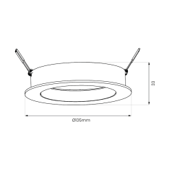 Redondo Black Recessed Fixture 1xAR111 GU10 Redondo Black Recessed Fixture 1xAR111 GU10
