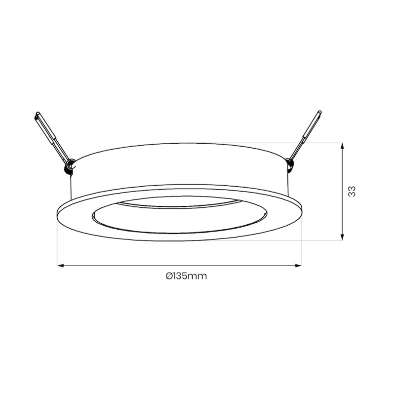 Redondo Black Recessed Fixture 1xAR111 GU10 Redondo Black Recessed Fixture 1xAR111 GU10