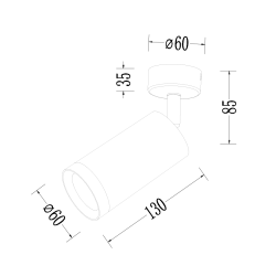 Mica Spot Fixture Gold 1xGU10 Mica Spot Fixture Gold 1xGU10