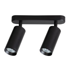 Mica Spot Black Fixture 2xGU10