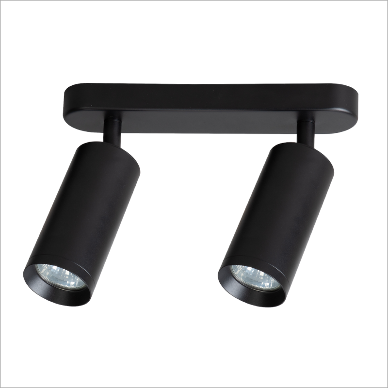 Mica Spot Black Fixture 2xGU10 Mica Spot Black Fixture 2xGU10