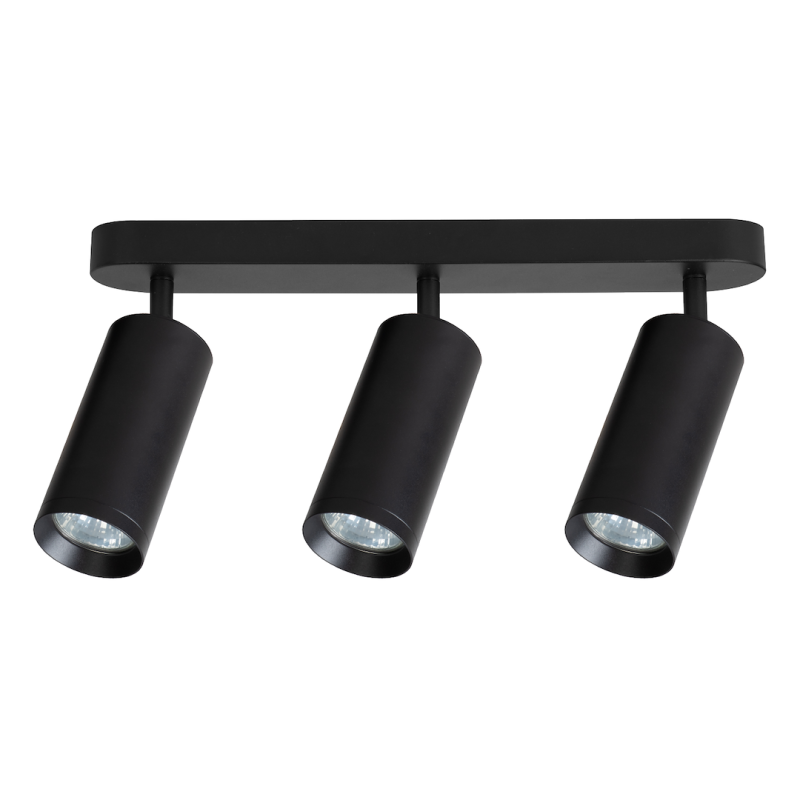 Mica Spot Black Fixture 3xGU10 Mica Spot Black Fixture 3xGU10