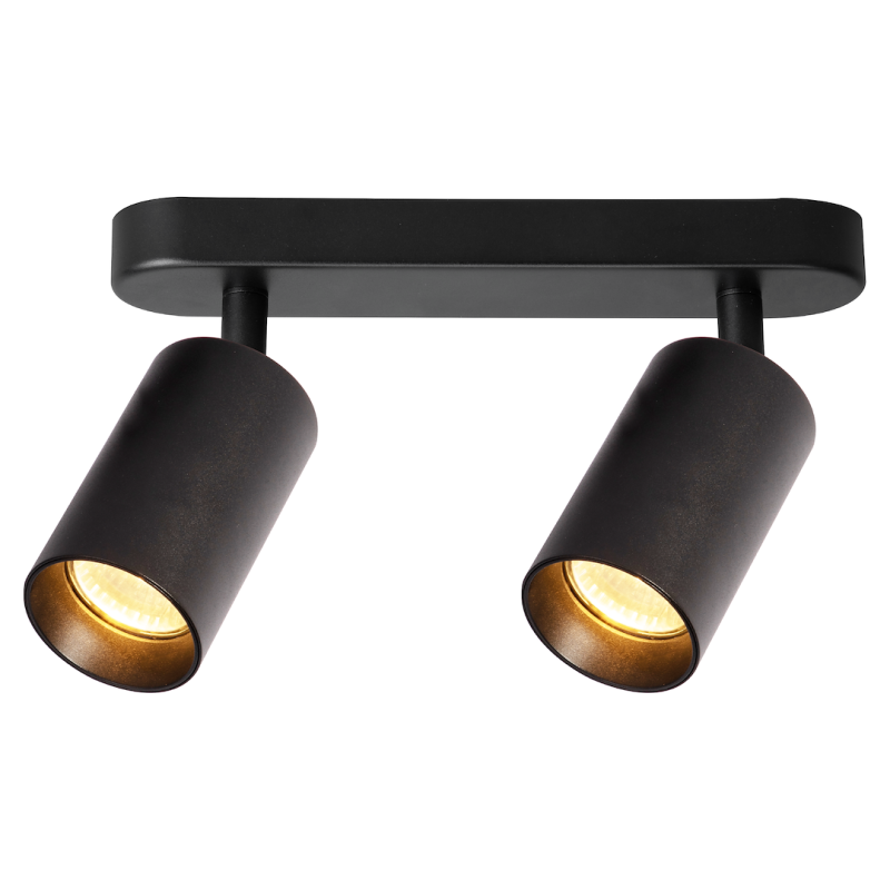 Pipe Spot Black Fixture 2xGU10 Pipe Spot Black Fixture 2xGU10