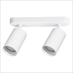Pipe Spot White Fixture 2xGU10