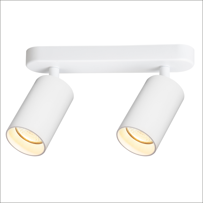 Pipe Spot White Fixture 2xGU10 Pipe Spot White Fixture 2xGU10