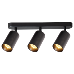 Foco Pipe Spot Negro 3xGU10 Foco Pipe Spot Negro 3xGU10