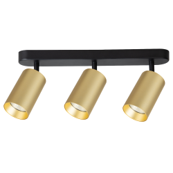 Pipe Spot Gold Fixture 3xGU10