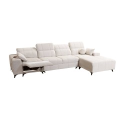 Ecksofa Ballagio XII Mix mit Schlaffunktion und Relax - Geflecht, Spring 1101