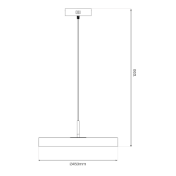 Hängeleuchte DISC 38W LED Hängeleuchte DISC 38W LED