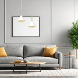 Lampa wisząca Peru Biały 1xE27 Lampa wisząca Peru Biały 1xE27