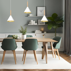 Lampa wisząca Peru Biały 1xE27 Lampa wisząca Peru Biały 1xE27