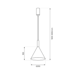 Lampa wisząca Peru Biały 1xE27 Lampa wisząca Peru Biały 1xE27