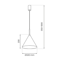 Lampa wisząca Capital Biały Ø32cm 1xGX53 Lampa wisząca Capital Biały Ø32cm 1xGX53