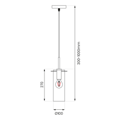 Lampa wisząca PADOVA 1xE27 Lampa wisząca PADOVA 1xE27