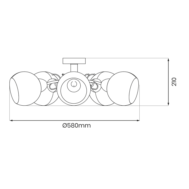 Lampa sufitowa OSLO 5xE27 Lampa sufitowa OSLO 5xE27