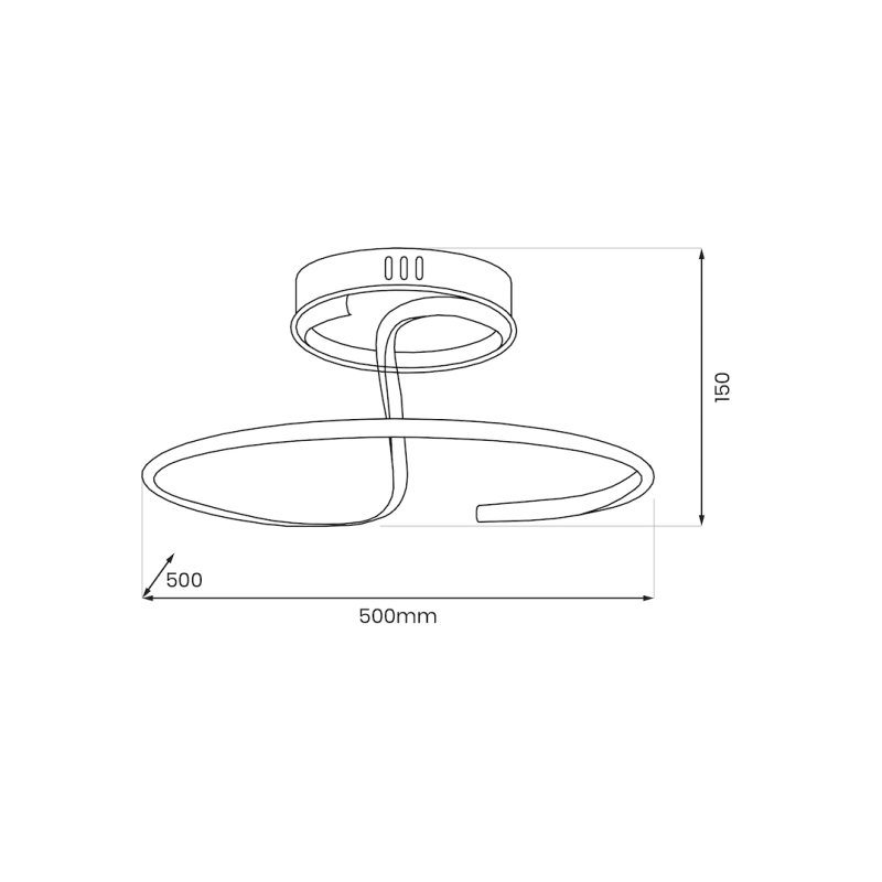 Lampa sufitowa DELTA 30W LED Lampa sufitowa DELTA 30W LED