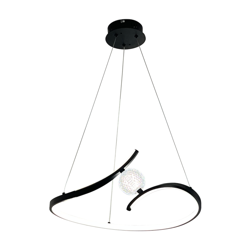 Hängelampe PERLA BLACK 34W LED