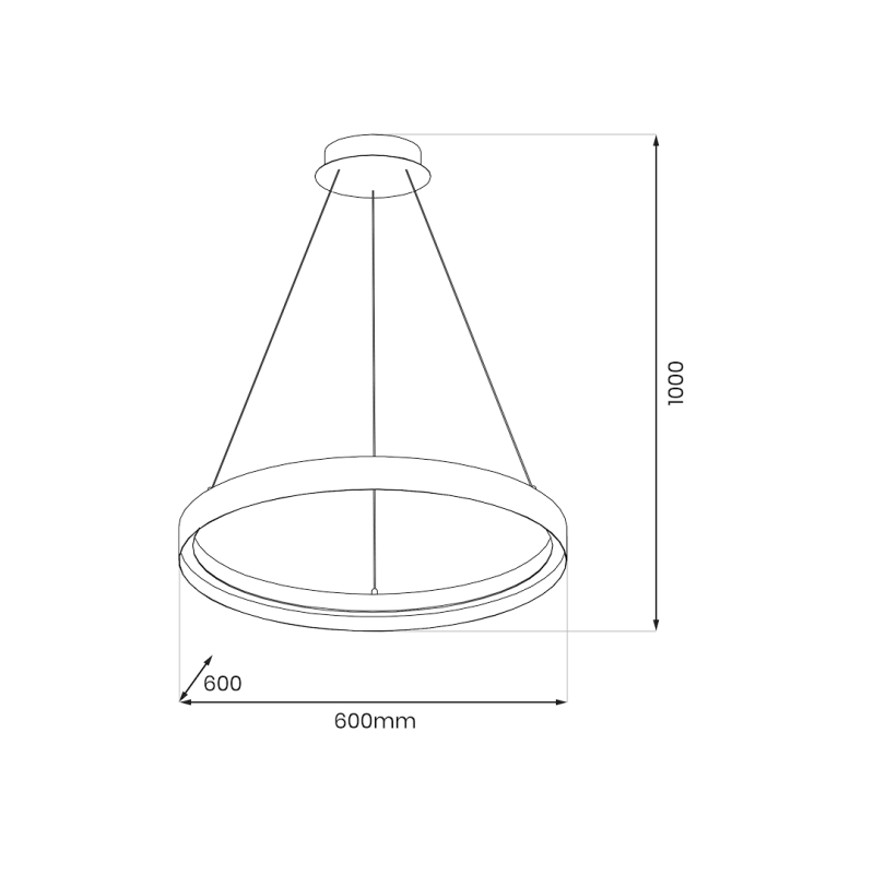 Hanging lamp ORBITA 52W LED Hanging lamp ORBITA 52W LED